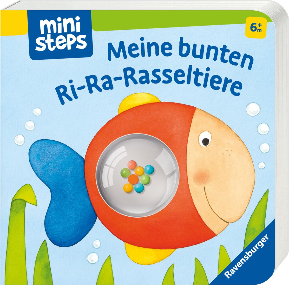 My Colorful Ri-Ra Bell Animals - 6 Months Baby Bells Book, Baby Book, Play Book: 6 Months Baby Toys Naty Shop Book