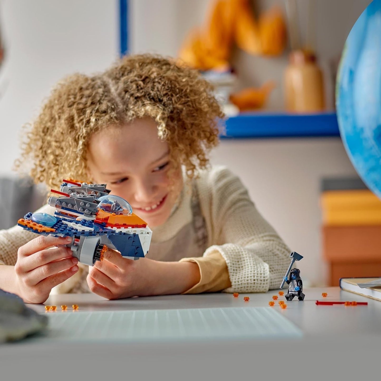 LEGO Marvel Rockets rymdskepp vs. Ronan byggbart rymdskeppset Guardians of the Galaxy Superhjältefigurleksakspresent för pojkar och flickor 8 år gamla 76278 Byggset Besuche den LEGO-Store