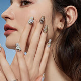 3400 Stück Goldene Und Silberne Sternperlen, Goldene Nagelanhänger, Zubehör Für Nagelschmuck, Schöne Sternnagelanhänger Für Nägel,Nagelkonst Rhinestones