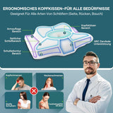 Nackkudde Huvudkudde Ortopedisk kudde Memory Foam Kudde Ergonomisk huvudkudde Nackstödskudde Anti-sidoslagskudde för sido-, rygg- och magsyllar Vita cervikala ortopediska kuddar Naty Shop