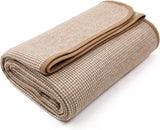 ACUSHLA 200,7X160 Cm, 1,7 kg, filt, yllefilt, varm resefilt, stickad filt, dekorativa filtar för soffa, stol, soffa, säng, vardagsrum, camping, lämpar sig för alla årstider Ww203 Sängar och filtar Gul HLA-0 CUSH 0 CUSH 0 den