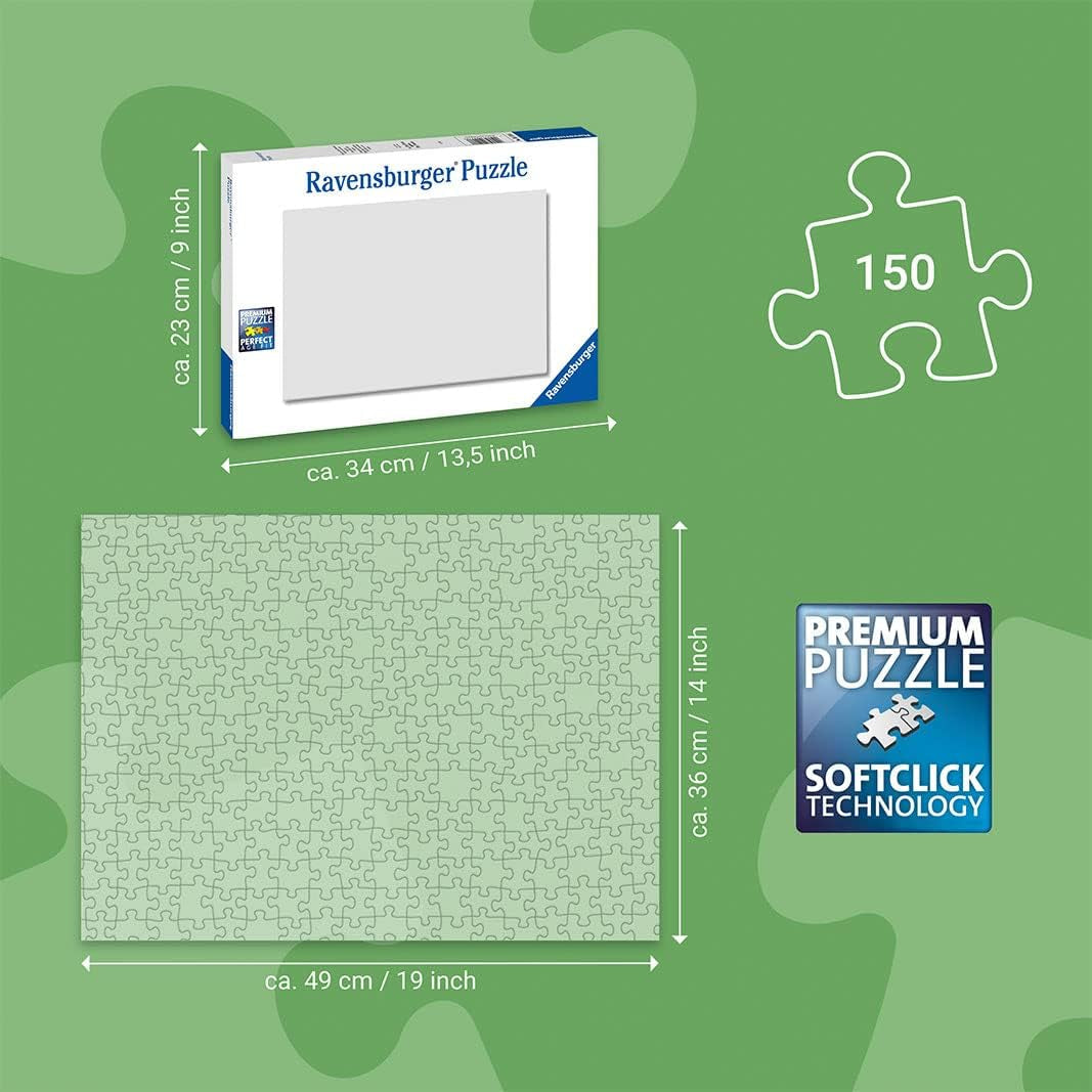 Ravensburger barnpussel 13411 - Havsdjur på korallrevet - Varför? Varför? Varför? Pussel 150 bitar XXL + kunskapsaffisch, för barn från 7 år Puzzle Naty Shop