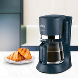 Ufesa CG7114 Capriccio filterkaffebryggare, 6 koppar, 600W, karaff 0,6L, anti-droppsystem, automatisk avstängning, blå