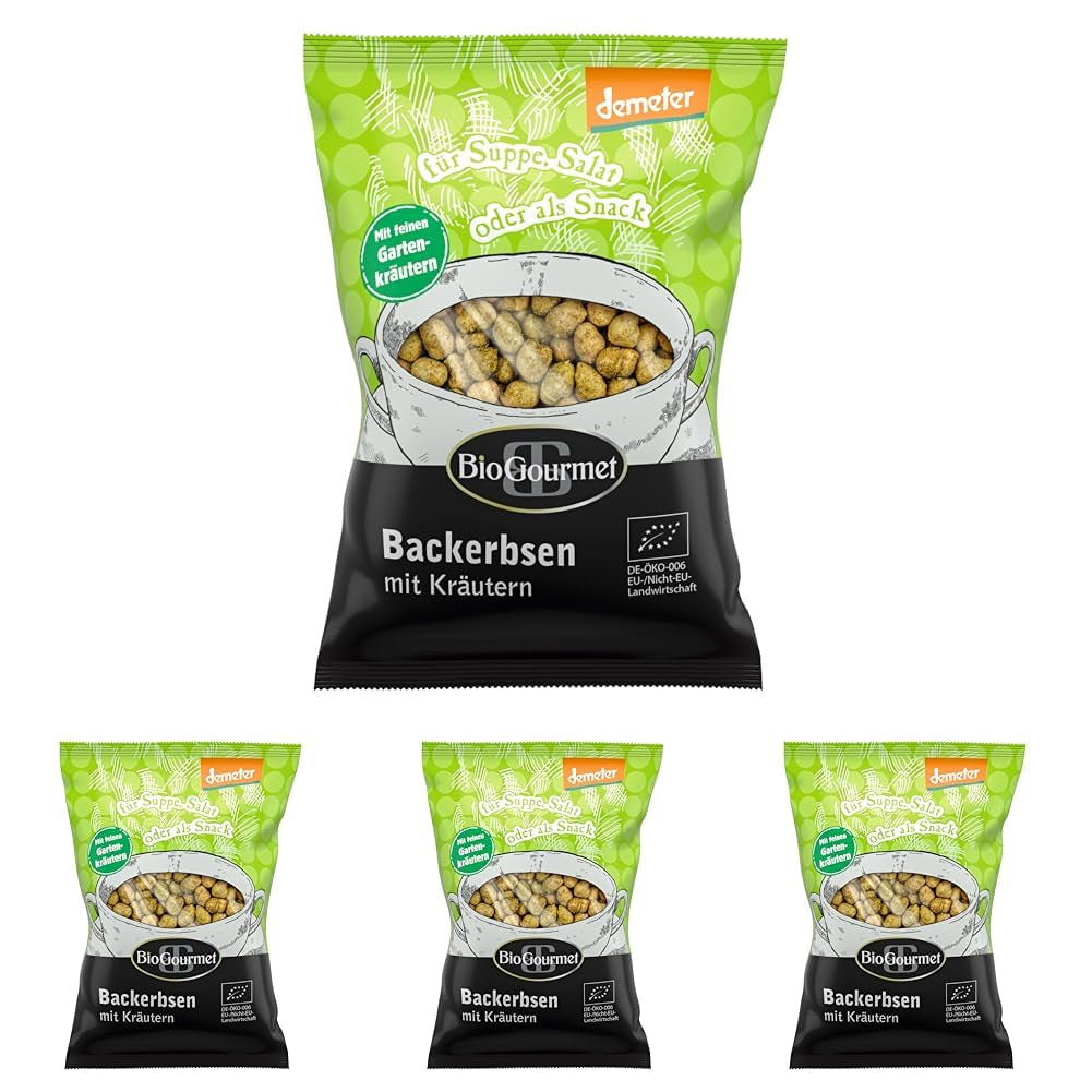 BioGourmetkrutonger med örter, till soppa, sallad eller som mellanmål, ekologiska, Demeter, 100g