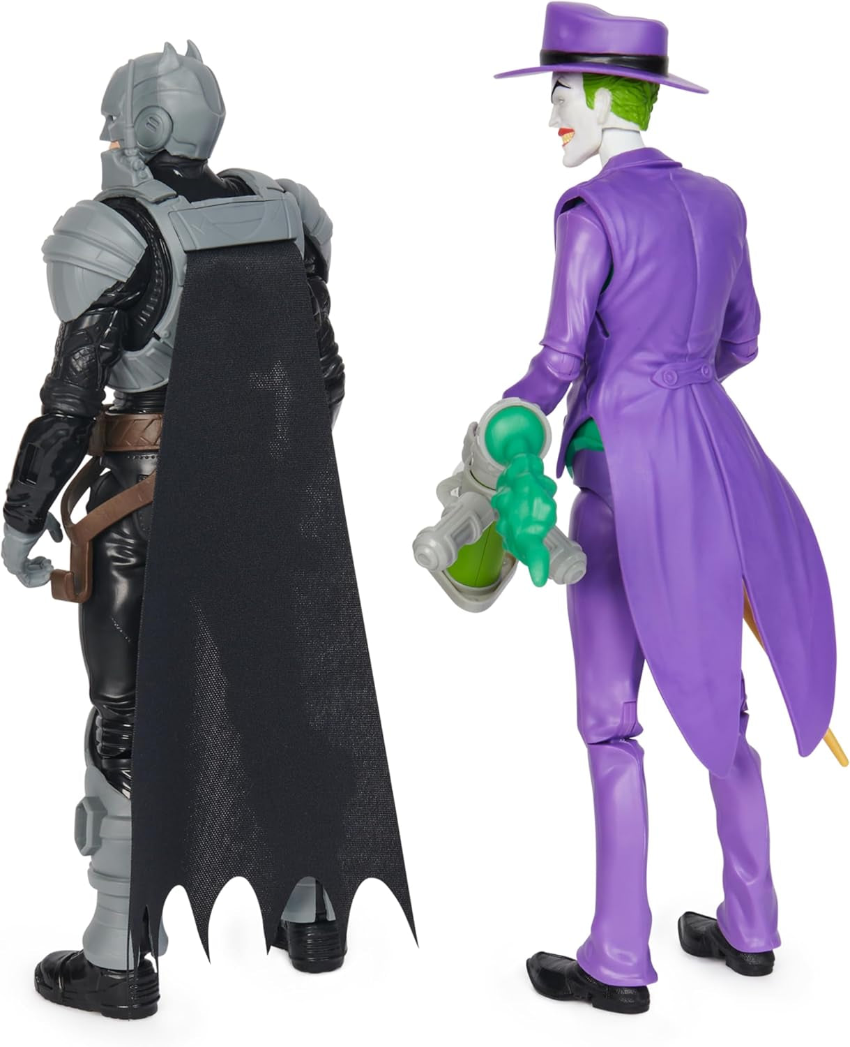 DC Batman Adventures Batman Vs the Joker Actionfigurset, 30 cm - 2 helt rörliga figurer med 12 växlar för spännande rollspel, leksak för 4+ barn Actionfigurer Naty Shop