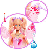 Mattel Barbie Doll Fairy med leksaksstav och modeaccessoarer, fantastiskt tema med vingar och färgskiftande outfit, JCP76, [Multicolor] Naty Shop Dolls