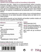 Raab Vitalfood Premium Birkenzucker, Xylit, Vegan, 1:1 Zucker-Alternative, Süßungsmittel, Zahnfreundlich, Vorratspack, 750 G Sweeteners Naty Shop