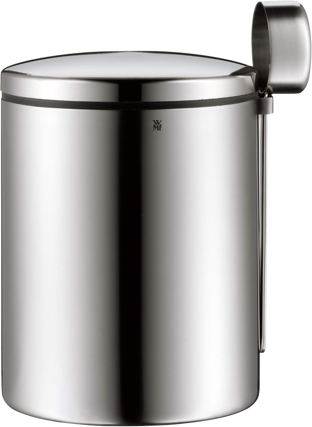 WMF Kult Cromargan kaffesked kaffelåda i rostfritt stål med matt yta 500g och 1 liters förvaringsburk i glas Depå diskmaskin säker Matförvaringslådor Naty Shop