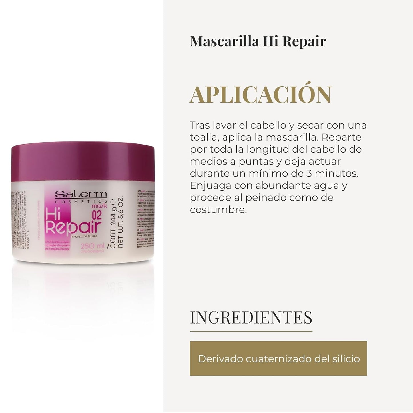 Hi Repair Mask 02 250 ml Naty Shop hårmask