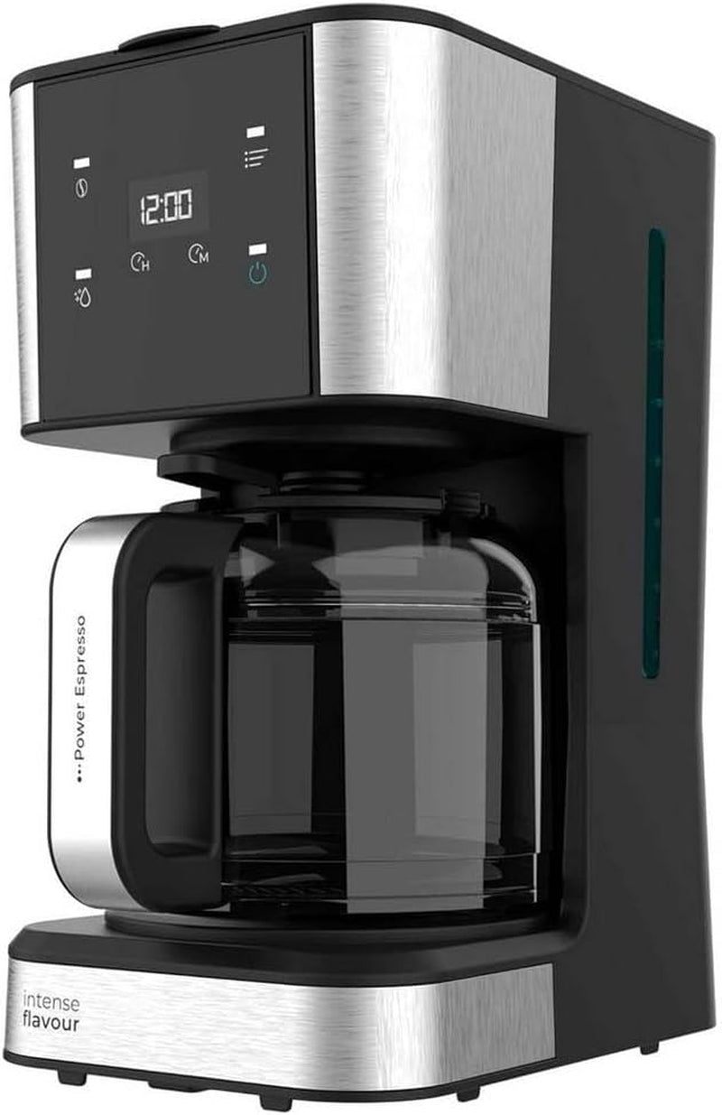 Espresso med filter Cecotec Coffee 66 Drop and Touch, effekt 950 W, 1,5 L, 12 koppar, pekskärm, glaskaraff, 24-timmarstimer, 6 strömbrytare, återanvändbart nätfilter