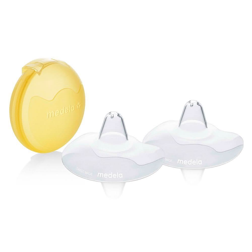Medela Contact Brusthütchen – Bpa-Frei – Aus Ultradünnem, Weichem Silikon – Inklusive 2 Brusthütchen Und Etui – 20 Mm, Medium Tillbehör Mat och Amning Baby Naty Shop L