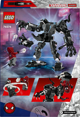 LEGO Marvel Venom Mech vs. Miles Morales rörliga actionfigurer för barn Spider-Man Set med Superhjälte Duell Minifigurer Leksakspresent för pojkar och flickor 6 år gamla 76276 Byggset Besuche den LEGO-Store