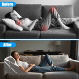 Justerbar kilkudde för säng, Läskudde för säng och soffa, Foam Reflux Kudde, Ryggkudde, Sömnapné, Läsning, Sömnhöjd, Benkudde, Ryggsmärta, Snarkning