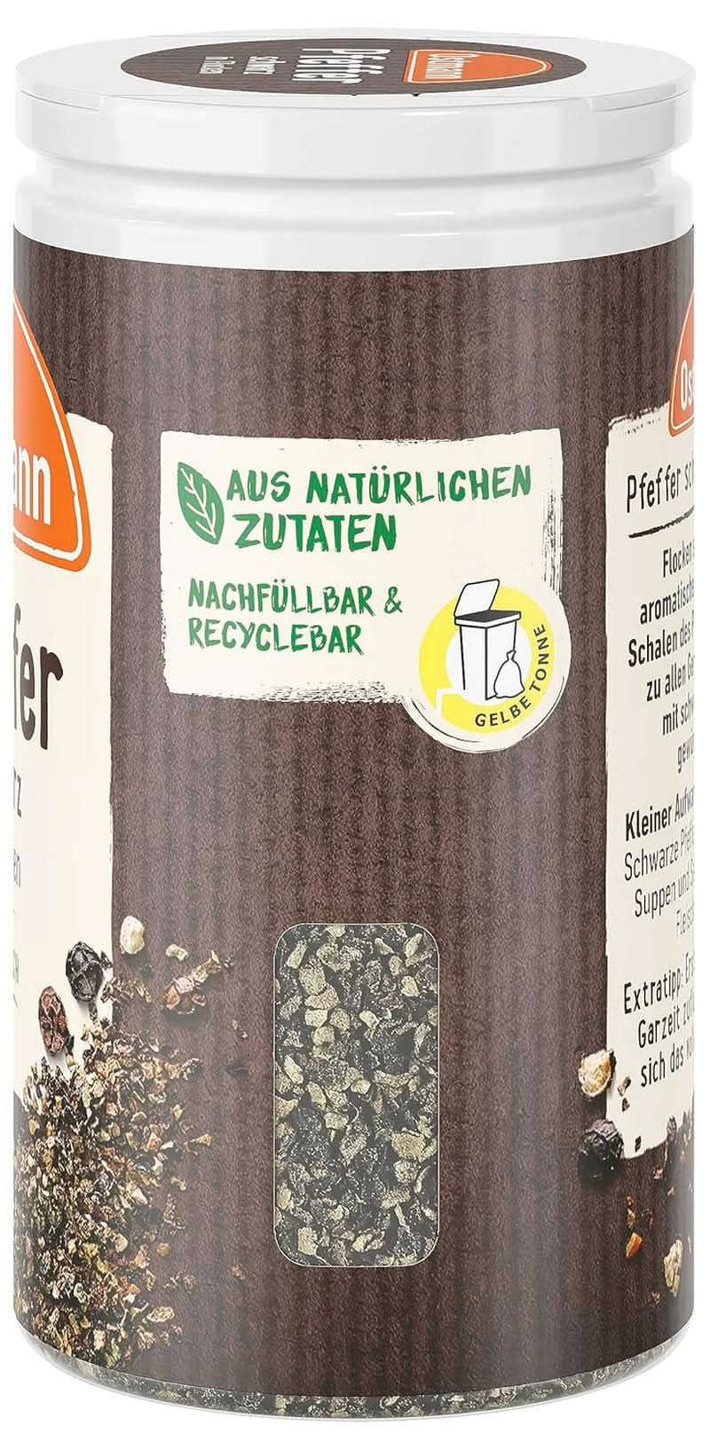 Ostmann - Svartpepparflingor, 25 gram Condimente Naty Shop