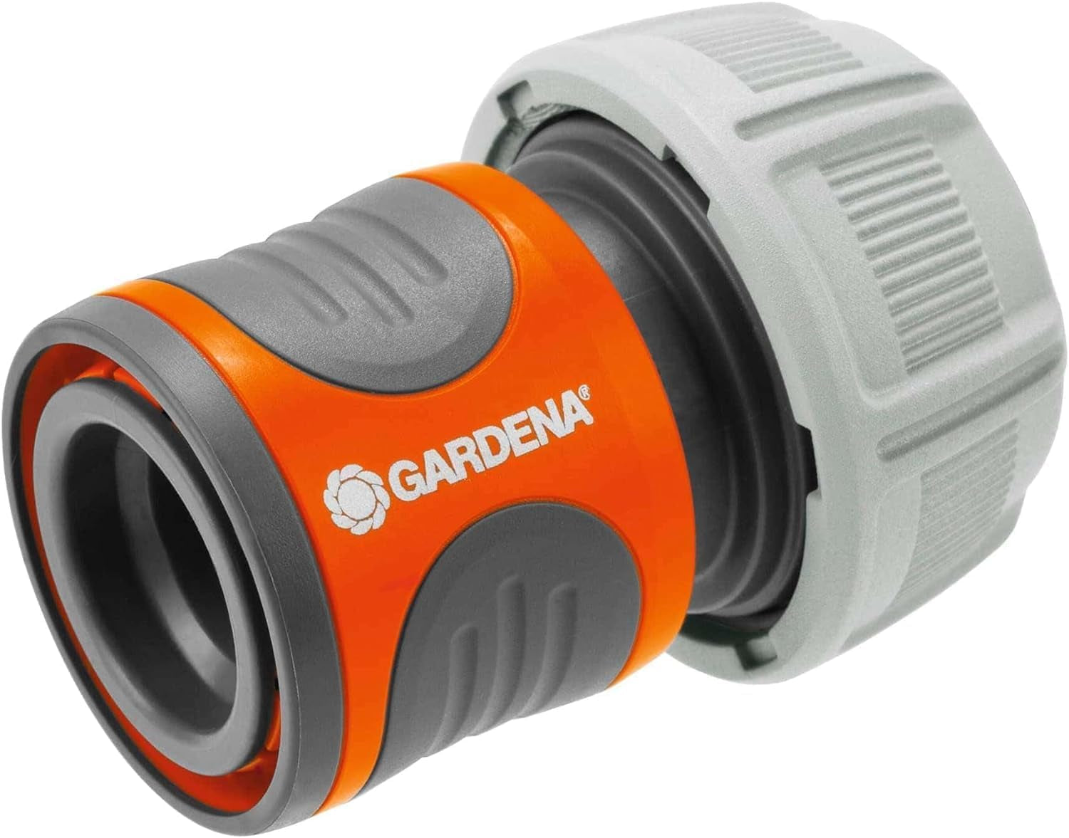 Gardena 13 mm (1/2 tum) och 15 mm (5/8 tum) slanganslutning: Push-in koppling för slangände, urtag för fastspänning, enkel montering, förpackad (18215-20)