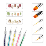 Nagel Art Fineliner Pinsel[5 Stück],Nagel Art Liner Pinsel,Professionel Detail Pinselet,Nagellack Pinsel,Für Nagel Art Design Painting Salon,Nageldesign Nagel Fußpflege