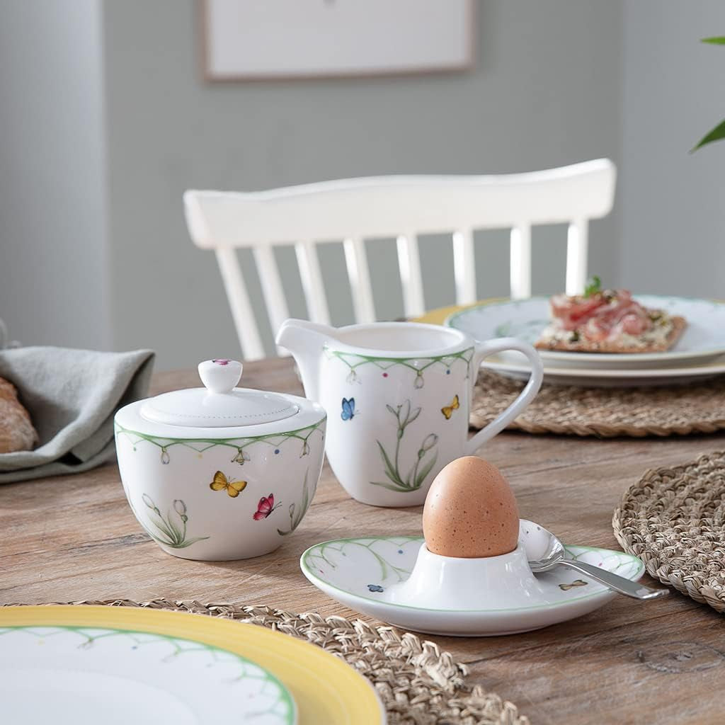 Villeroy & Boch Mjölkmugg Färgglad vår, 280 ml, premiumporslin, vit/flerfärgad