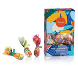 Presentförpackning med ovetti di cioccolato-kollektion Camelia 200 g