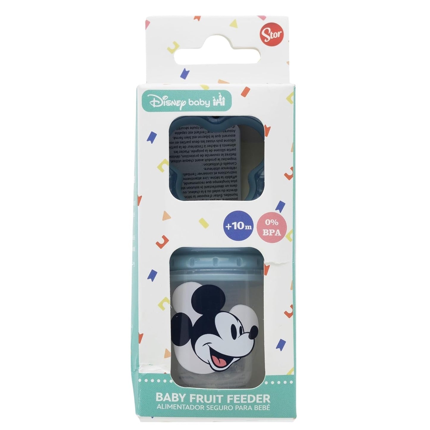 Tataway Disney Musse Pigg Babyfruktnapp Tillverkad av BPA-fri plast med kvävningsfunktion, tvättbar och återanvändbar