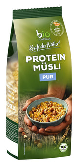 Biozentrale ren proteinmüsli - 375g - Ekologisk med honung - Som frukostflingor eller som mellanmål