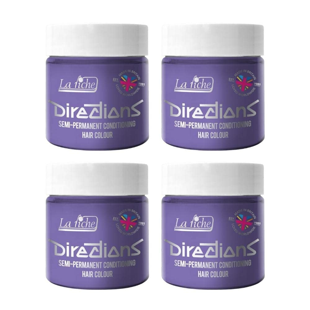 Instruktioner semi-permanent hårfärg 100 ml box 4-pack (Pillarbox Red) Naty Shop Wisteria hårfärgning 100 Ml (pack om 4)