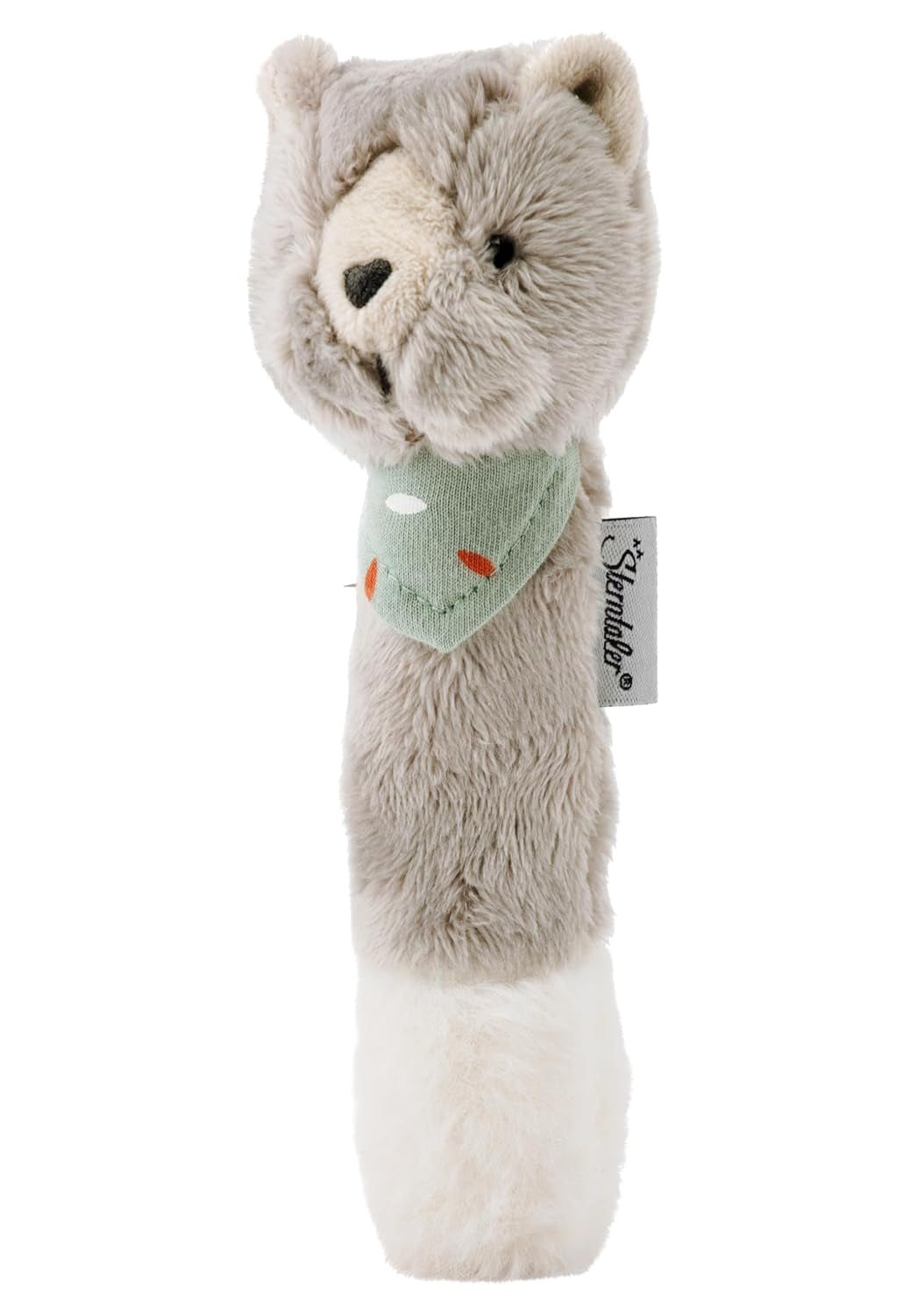 Sterntaler baby squeaker katt Lilly - Mjuk fleece baby leksak - Fångst leksak för bebisar - Första försöken att fånga och leka, grå Leksaker Bebe Naty Shop Standardtitel