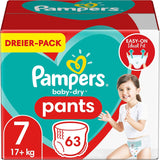 Pampers Baby-Dry blöjor, storlek 8, 43 blöjor, från 19 kg, Jumbo+ förpackning