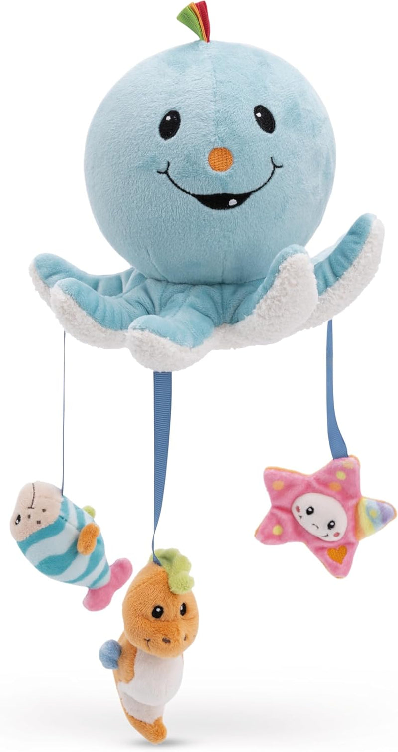 Octilly badleksak 18x14cm inkl. 3 figurer i presentförpackning 23,5x17x13,5cm blå - leksak med greppelement - badleksak för barn för att fånga och leka Jucarii Bebe Naty Shop Standardtitel
