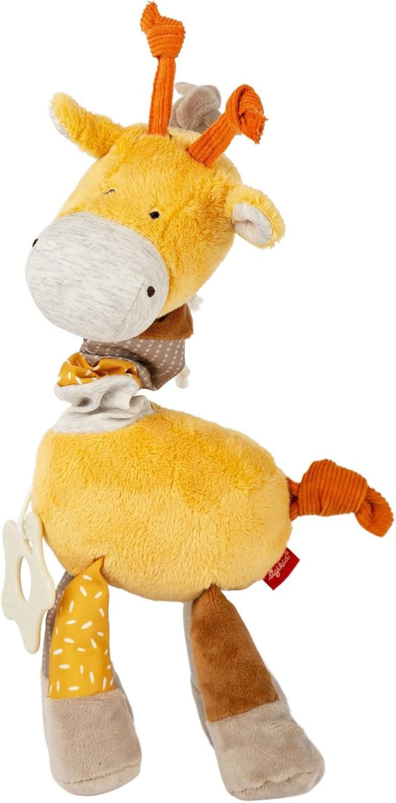 SIGIKID 40104 Aktiv fisk Babyaktivitet PlayQ Leksak för barn flickor och pojkar rekommenderas från 3 månader flerfärgad Bebe Toys Naty Shop Gul/beige/giraff