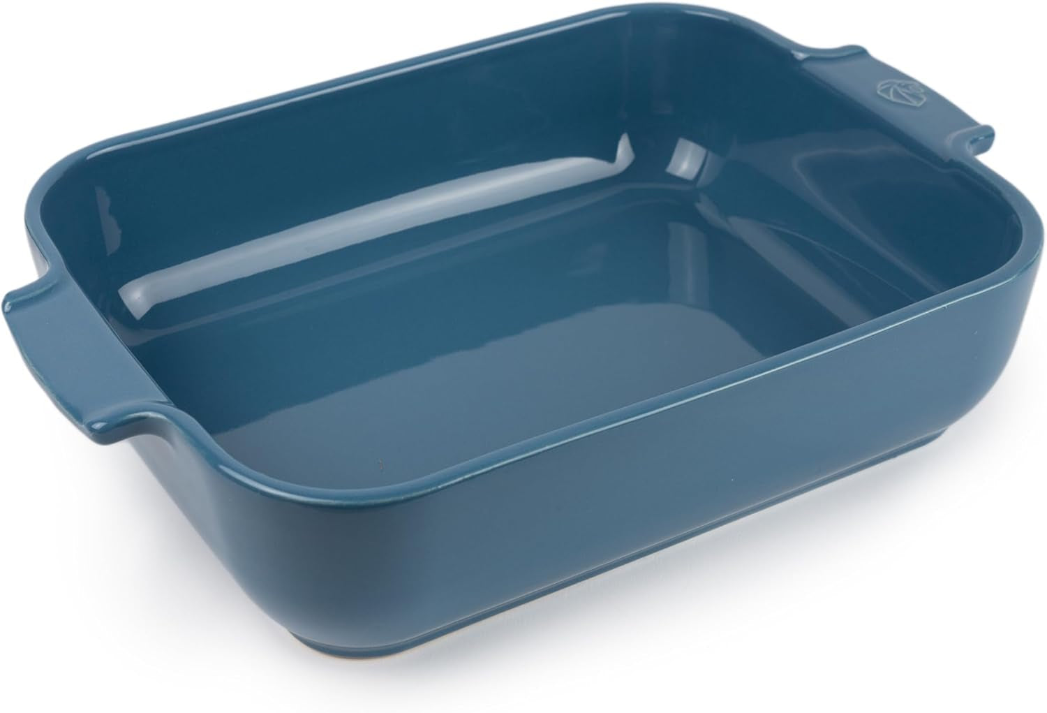 Peugeot Appolia Rechteckige Auflaufform Mit Griffen, Keramik, Schiefer / Grau, 7,2X31X21,7 Cm, Fassungsvermögen: Ca. 2 L, 60060 Formar och bakplåtar Naty Shop Hellblau