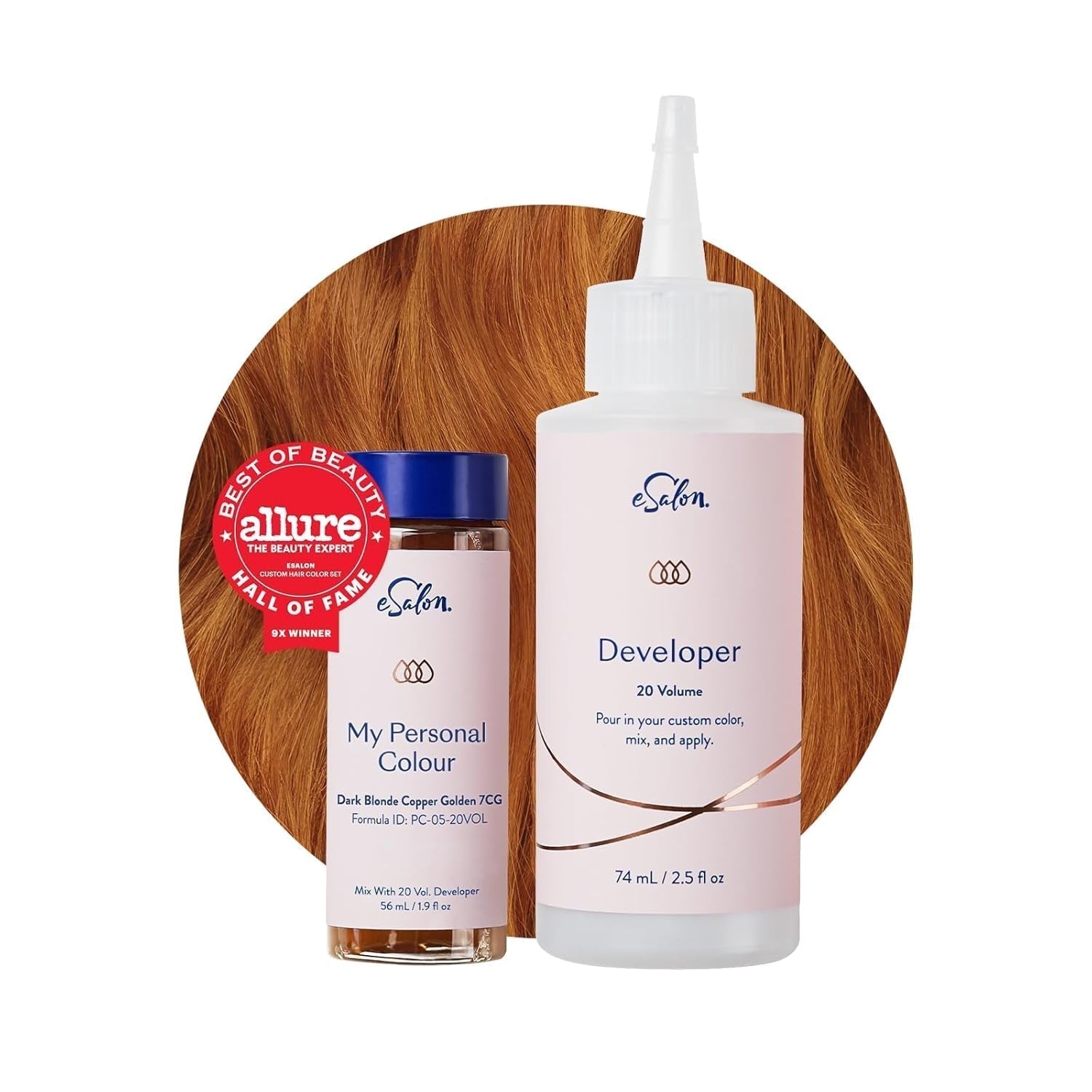 Permanent hårfärgningsset 100 % grå täckning Hemfärgning 0 % Ammoniak Hårfärger Multidimensionella hårfärger Professionella hårfärger Naty Shop Mörkblond Koppar Gyllene 7 Cg