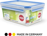 Emsa 515585 Matklipp & Stäng | 3 delar set | plast | transparent / grön | 0,55 / 1 / 2,2 liter Naty Shop matförvaringslådor