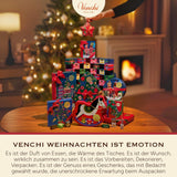 Venchi, Brutto&Buono, Handgjord "Piedmont Forest Hazelnut" Gran Tree Shaped Milk Chocolate Bar, 200 g, Glutenfri, Limited Edition Christmas Collection, Present Idé
