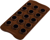 Silikomart 199384, 3D Chokladform Kök Flame Naty Shop