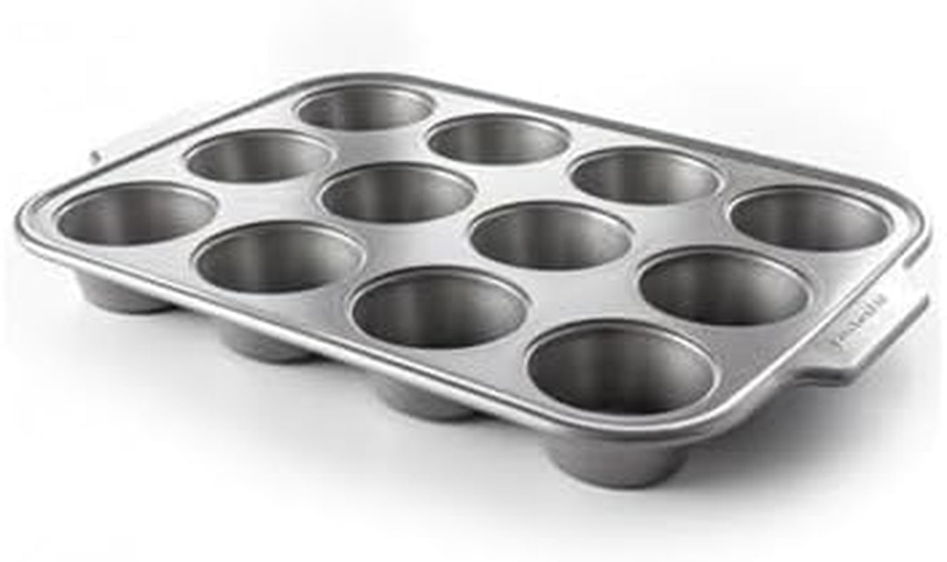 Kitchenaid Aluminiserat stål Bakverk Muffinsplåt Non-Stick Ugn Säker Diskmaskin Säker Grå Naty Shop Bakformar och plåtar