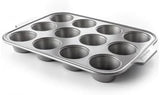 Kitchenaid Aluminiserat stål Bakverk Muffinsplåt Non-Stick Ugn Säker Diskmaskin Säker Grå Naty Shop Bakformar och plåtar