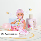 Baby Born Lena babydocka (Girl) - 36 cm - 7 funktioner inklusive tillbehör och madrass - Fungerar helt utan batterier - Passar små barn från 1 år