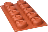 Silikomart 20.036.00.0060 SF 036, Kitchen Heart Naty Shop M (48 x 54 mm, djup 27 mm. Volym: 10 x 45 ml) 10 x Hjärtan med skåra