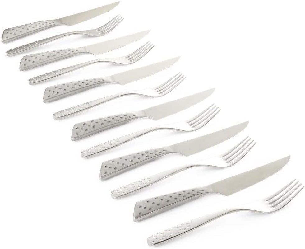 Weber Deluxe Steak Set, 6 delar, Monobloc design rostfritt stål, extra vasst, ergonomiskt handtag Kitchen Naty Shop