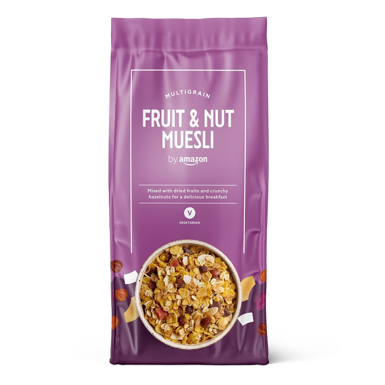Müsli med frukt och nötter från Amazon, 750g