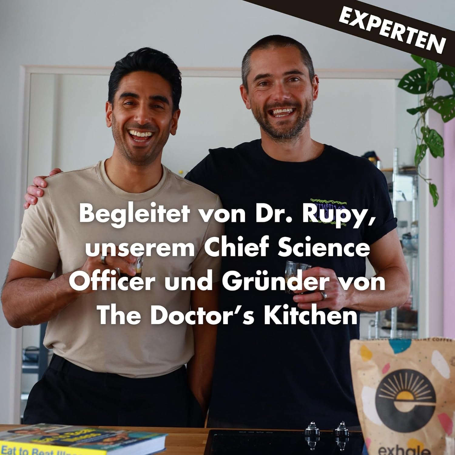 EXHALE Bio GANZE BOHNEN – Dunkel Gerösteter Kaffee – 450g Packung – Mykotoxinfrei & Geeignet für Bulletproof Coffee – Single Origin och 100% Arabica Bohnen
