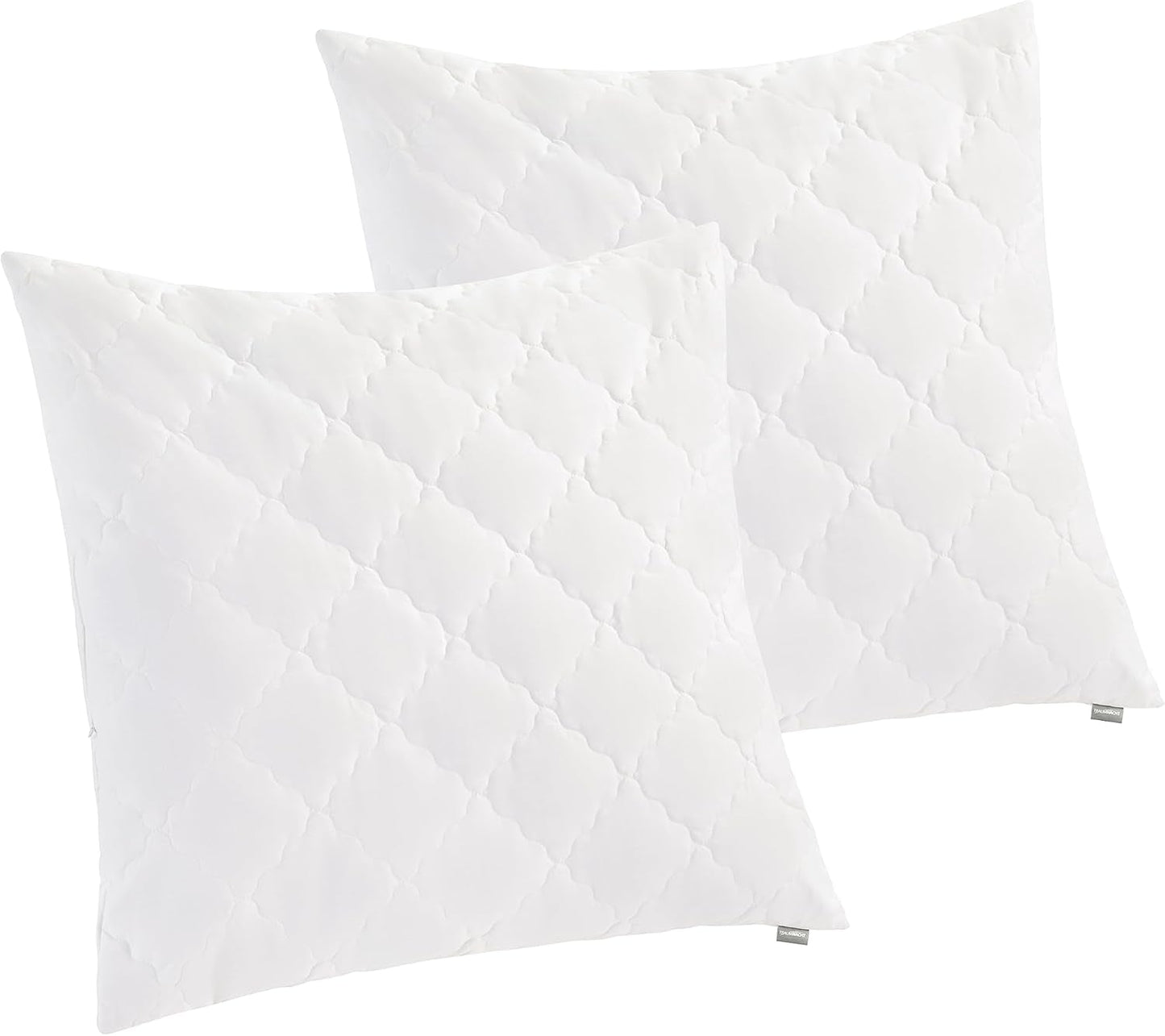 Traumnacht Bambukudde med bambufibrer, hypoallergen, antibakteriell Kuddset med dragkedja, bestående av 2 kuddar 40X80Cm, Oeko-Tex certifierad, utvecklad i Tyskland Naty Shop standardkuddar 80 X 80 Cm Kudde