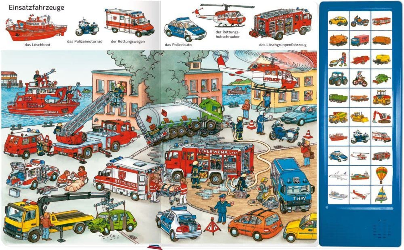 Så många fordonsljud: 30 ljud (Sök bilder - Hitta ord) Bebe Naty Shop Toys