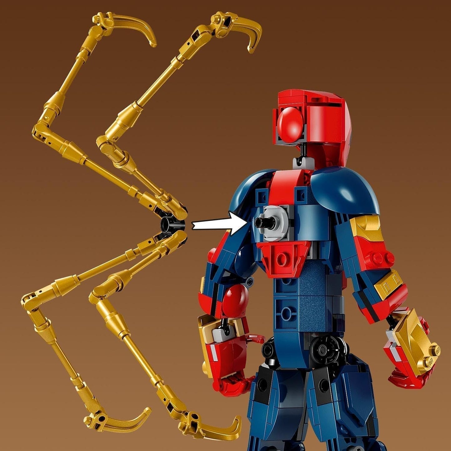 LEGO Marvel Iron Spider-Man byggklossar Superhjälte actionleksak för barn 8+ Pojkar och flickor Pansarset Byggbar modell Avengers Presentidé för Marvel-filmfans 76298 Byggset Beuche den LEGO-Store