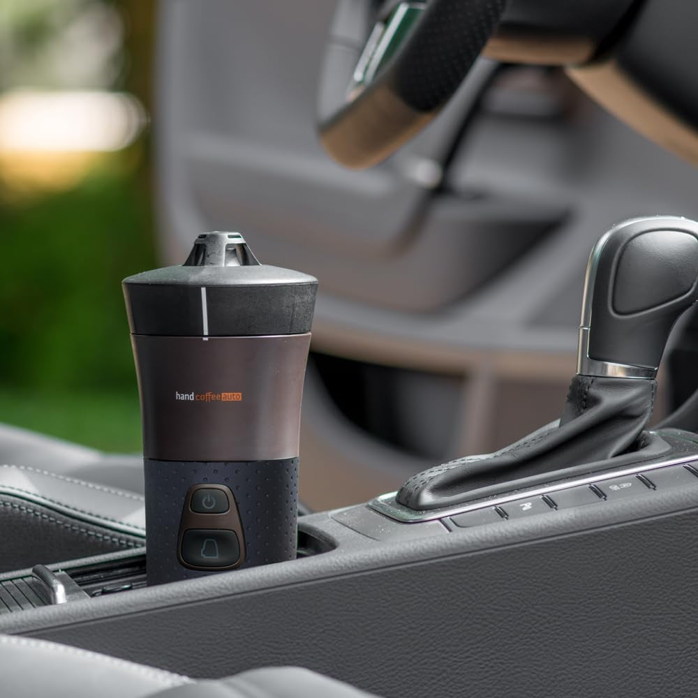 Handpresso - Handkaffe Auto 21000 | 12V bil espressomaskin - 12 volt espressomaskin för bilar | Senseo Pad Espressobryggare för bilar - 12V Travel Espressobryggare | 12 volt espressor för husbilar