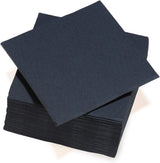 - Tex Touch pappersservetter - Svarta - Fsc®-certifierade servetter - Återvinningsbara och biologiskt nedbrytbara - Set med 40 stora svarta servetter 38 X 38 Cm