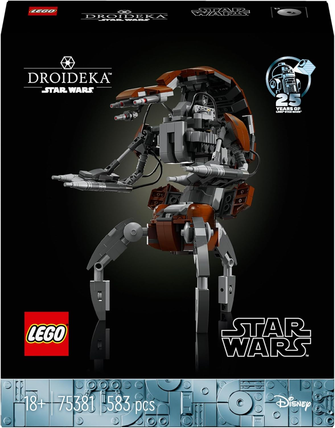 LEGO Star Wars Droideka-set, Droidmodellsats för vuxna, skrivbordsdekor, samlarobjekt, presentidé för män och kvinnor 75381 Byggset Besuche den LEGO-Store