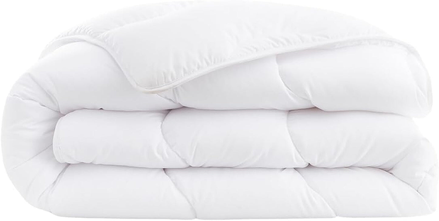 Abeil Couette Douceur Et Fraicheur Blanc Quilt Feran Ice Soft And Fresh, Vit, 240 X 260 Cm, Polyester, 240X260 Täcken och täcken Naty Shop 240X260