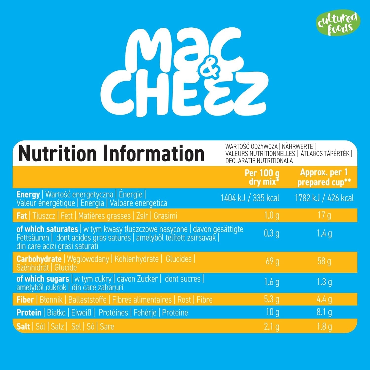 Cultured Foods Vegan 3-er Set Vegan Mac And Cheese, Gouda Sauce, Cheddar Sauce, Laktosefrei Glutenfrei MAC & CHEEZ CHEATCHEEZ