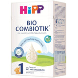 HiPP 1 Organic Combiotik (4 x 600g), mjölkpulverformel för spädbarn från födseln, med naturliga kulturer av mjölksyra och lättbehandlad organisk stärkelse, av bästa ekologiska kvalitet